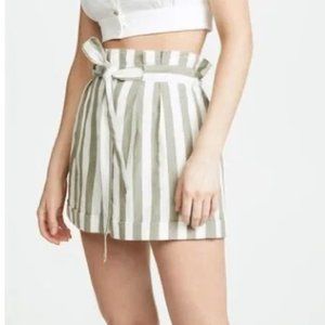 Club Monaco Anree Striped Paper Bag Shorts
